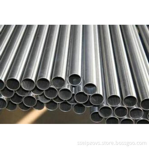 Round Section Grade 4 Seamless Titanium Pipe Pickling Surfa
